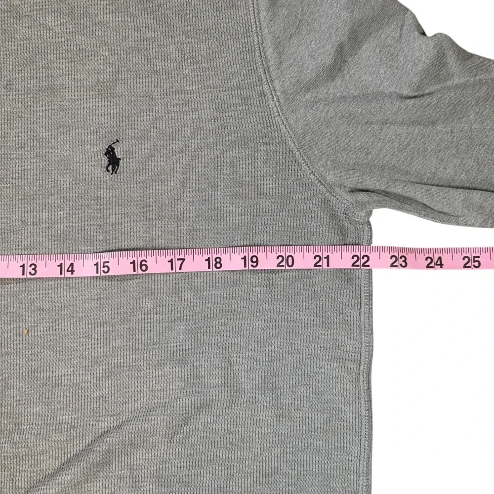 Polo Ralph Lauren Men 2PK Waffle Knit Thermal Shirt XL Burgundy Gray Long Sleeve